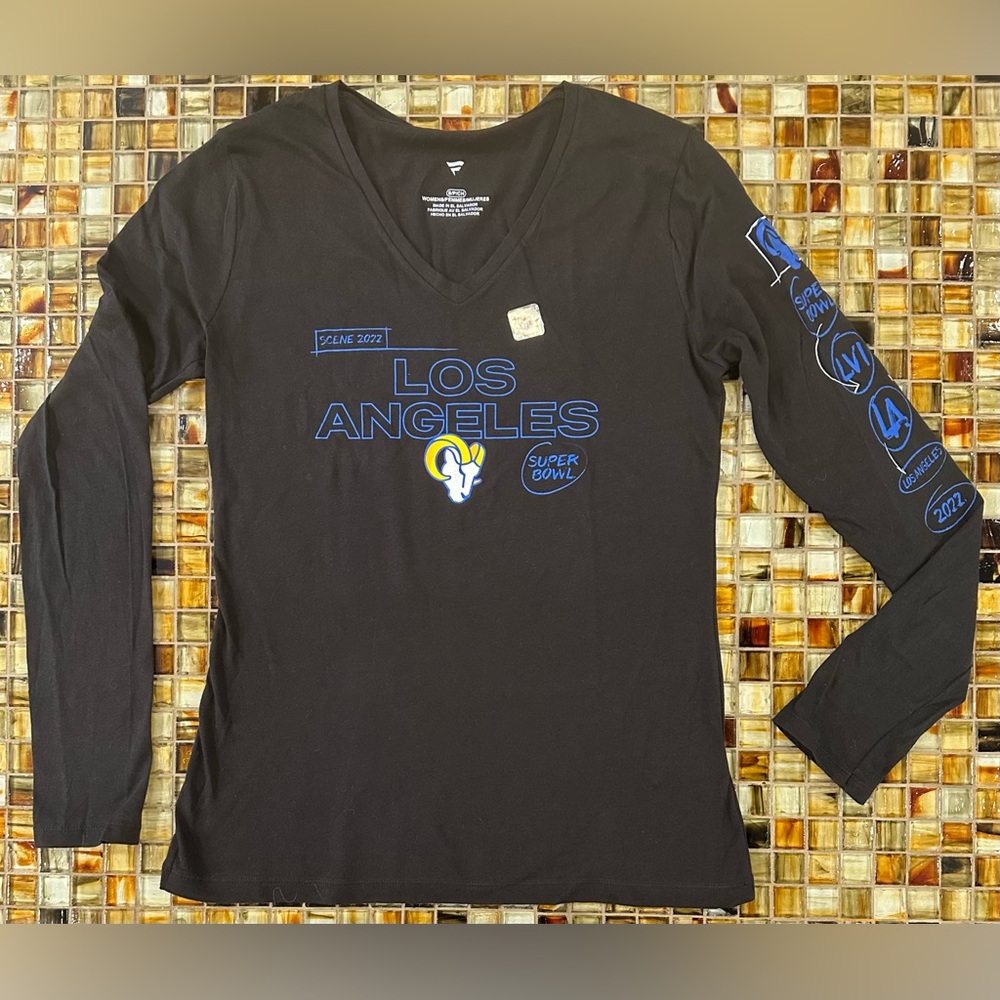 NWT Women’s Los Angeles Rams Fanatics Black Long Sleeve Top~Small~$40